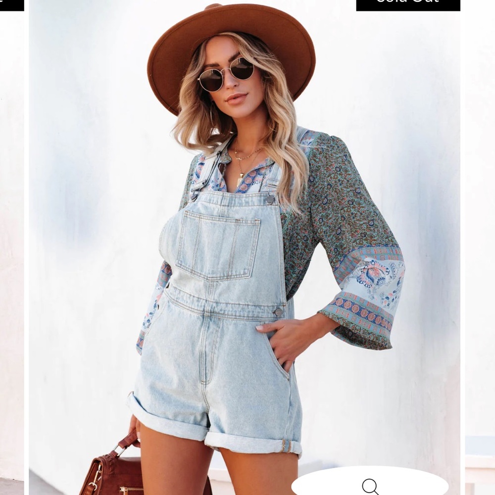 Denim overalls
